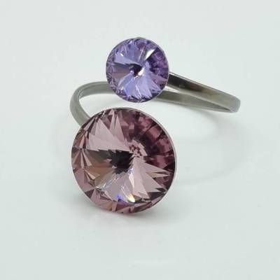 Doppelring Rivoli Lila Flieder