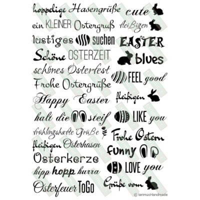 Kerzentattoo Ostern schwarz 4 Stabkerzen PDF Datei
