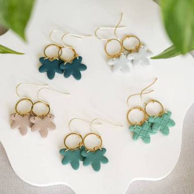 Polymer Clay Ohrringe | IRA | Ton Ohrringe | Statement Ohrringe | handgefertigt | Geschenk Freundin | Ohrschmuck 