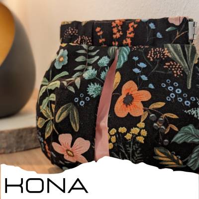 Ebook Täschlein "Kona" mit Federverschluss - Anleitung und Schnittmuster