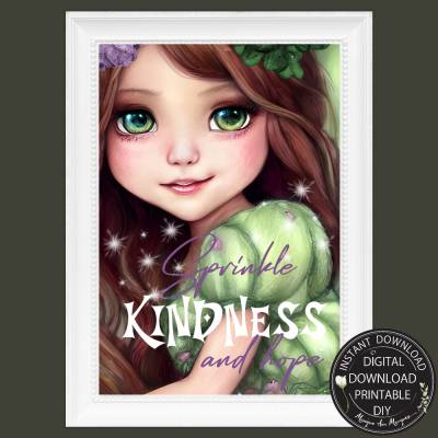 FREEBIE - GESCHENK  | Fee Poster Kinderzimmer | A4 zum selbst drucken | PDF Datei