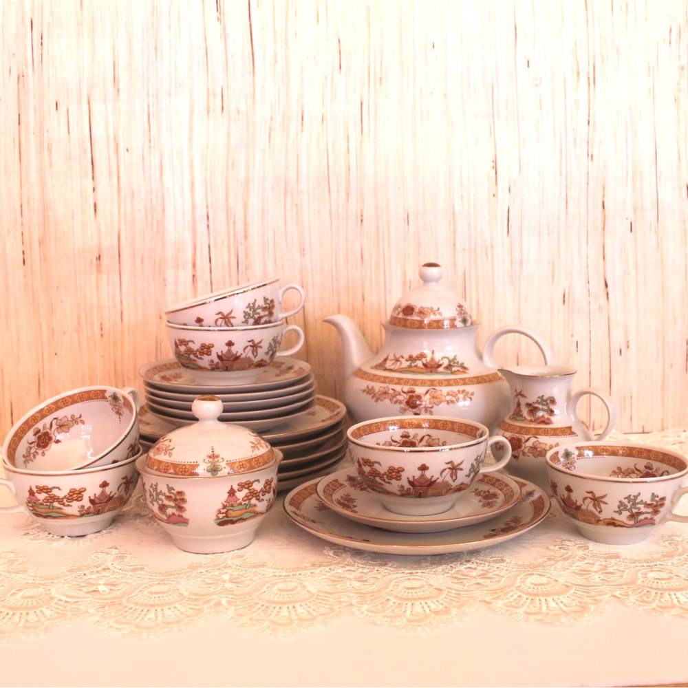 Vintage Kaffeeservice/ Teeservice aus den 80 er Jahren DDR