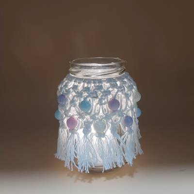 Makramee-Windlicht – Stilvolle Upcycling-Deko für Innen & Außen