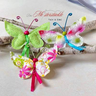 Deko-Schmetterling Dekoanhänger handgemacht bunt