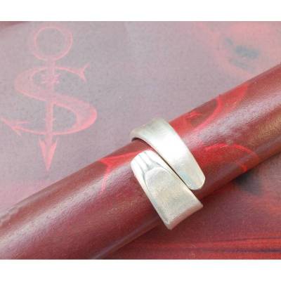 Besteckschmuck Ring ♥ *Pfötchen* Ring aus einem Löffel Stielende Größe 54