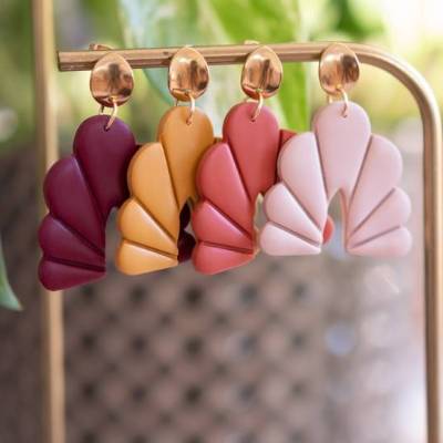 Polymer Clay Ohrringe | CHLOE | Ton Ohrringe | Statement Ohrringe | handgefertigt | Geschenk Freundin | Ohrschmuck