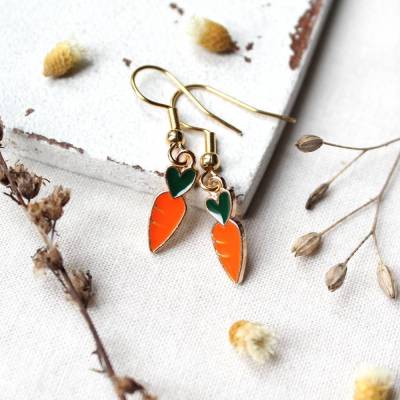 Ohrringe Möhren • Ohrschmuck | Geschenkidee Frau | Freundin | Schwester | Mama