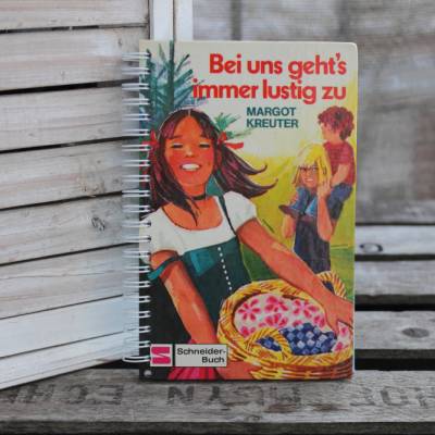 Notizbuch "Bei uns gehts immer lustig zu" aus original Kinderbuch von 1976