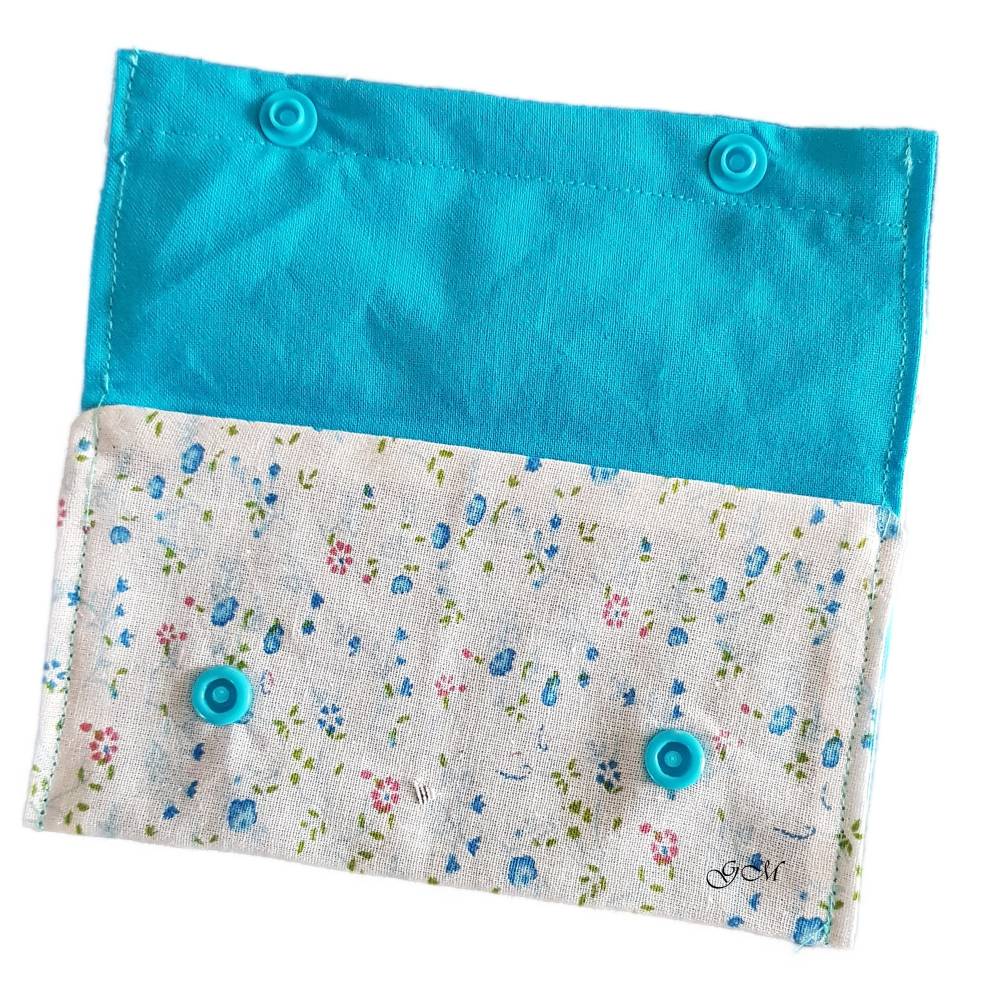 Kleine Stofftasche als Geschenkebeutel – Handgemachter Geldbeutel aus Baumwolle Bild 3