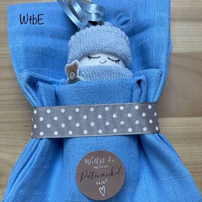 Taufpate fragen: Willst Du mein Patenonkel sein, kreative und originelle Idee, Geschenk für Pate