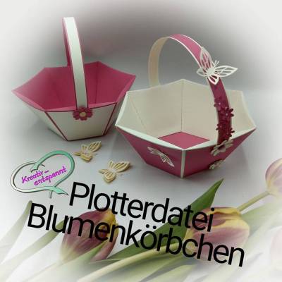 Plotterdatei Blumenkoerbchen
