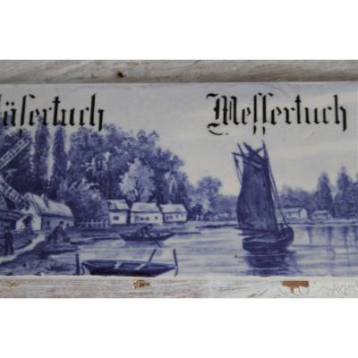 seltene alte Holland Fliese Trockentücher