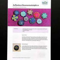 Anleitung für den Windrad- oder Pinwheel-Knopf (Aufbaukurs Posamentenknöpfe 10)