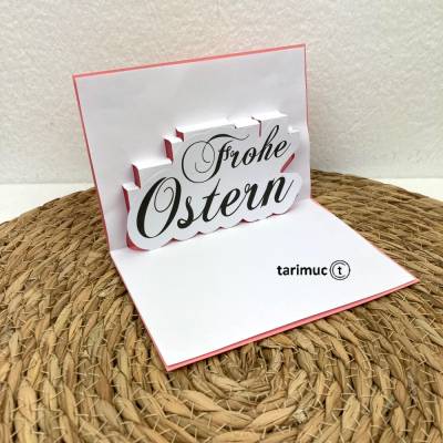 Plotterdatei Pop Up Karten Ostern, frohe Ostern, SVG, Studio3