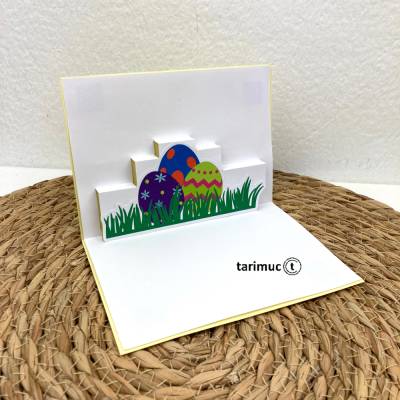 Plotterdatei Pop Up Karten Ostern, frohe Ostern, Ostereier, SVG, Studio3