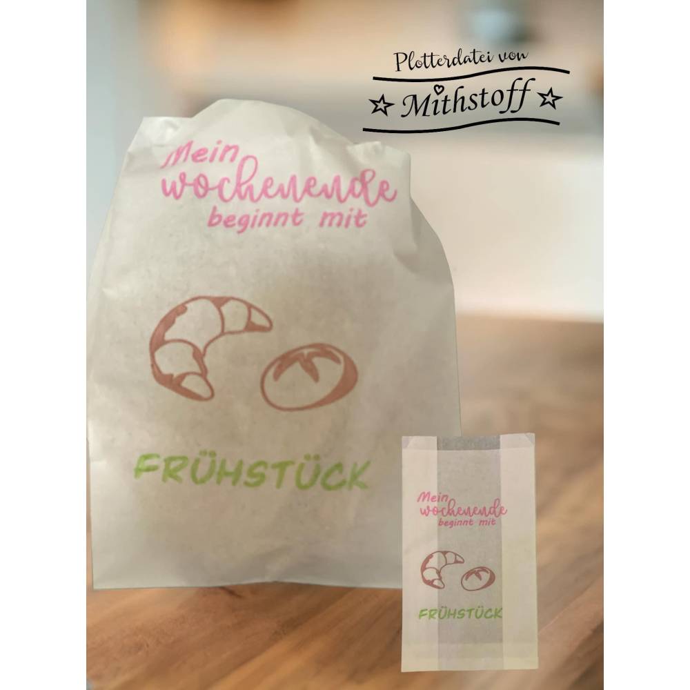 Plotterdatei - Brotbeutel - Brötchen - Inkl. 24 Sayings - SVG - DXF - Datei - Mithstoff - PNG - JPEG Bild 10