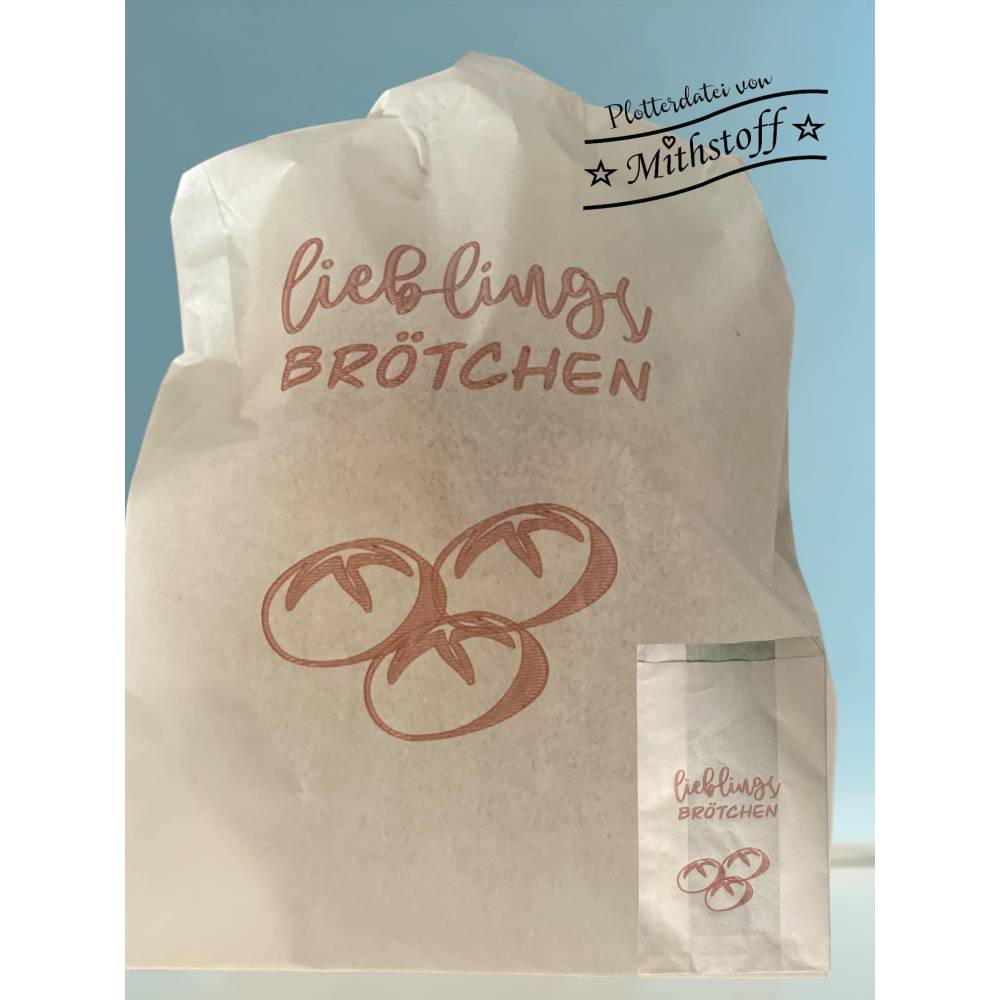 Plotterdatei - Brotbeutel - Brötchen - Inkl. 24 Sayings - SVG - DXF - Datei - Mithstoff - PNG - JPEG Bild 5