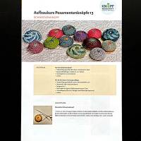 Anleitung für den Schneckenknopf (Aufbaukurs Posamentenknöpfe 13)