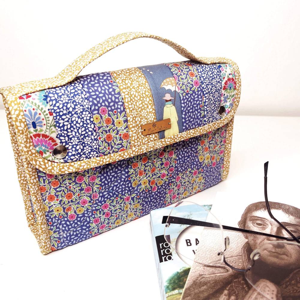 Buchtasche, Köfferchen für Bücher - für kleine Reisen, Spaziergänge Bild 6