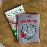 Besonderer Schutz für den Wanderpass // Schutzhülle bestickt aus Filz // Wanderpasshülle //Harzer Wandernadel