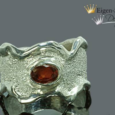 Goldschmiede Silberring "to braised with stone", Damenring, Herrenring, Verlobungsring, Silberschmuck