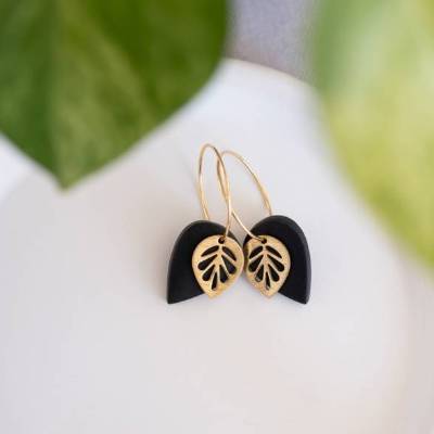 Polymer Clay Ohrringe | DELIA | Ton Ohrringe | Statement Ohrringe | handgefertigt | Geschenk Freundin | Ohrschmuck