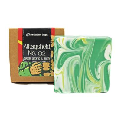 Naturseife "Alltagsheld Nr. 2" | grüner, frischer, ozoniger Unisex Duft