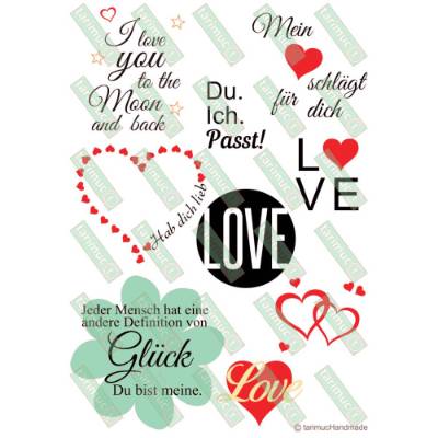 Plotterdatei Valentinstag 1, SVG, DXF, Studio3