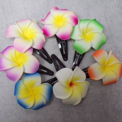 plumeria frangipani hibiskus Haarklammern Blütenschmuck Blumen verschiedene Farben Blumenschmuck
