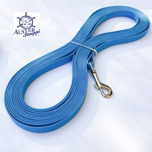 Schleppleine aus Coated Webbing ab 12,- Euro von AlsterStruppi, blau, Länge nach Wunsch, Breite 16 mm