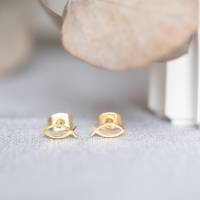 Ichtys | Fisch Ohrstecker | Ohrringe | mini Ohrstecker gold | Geschenk Freundin | Edelstahl Ohrstecker | nickelfrei