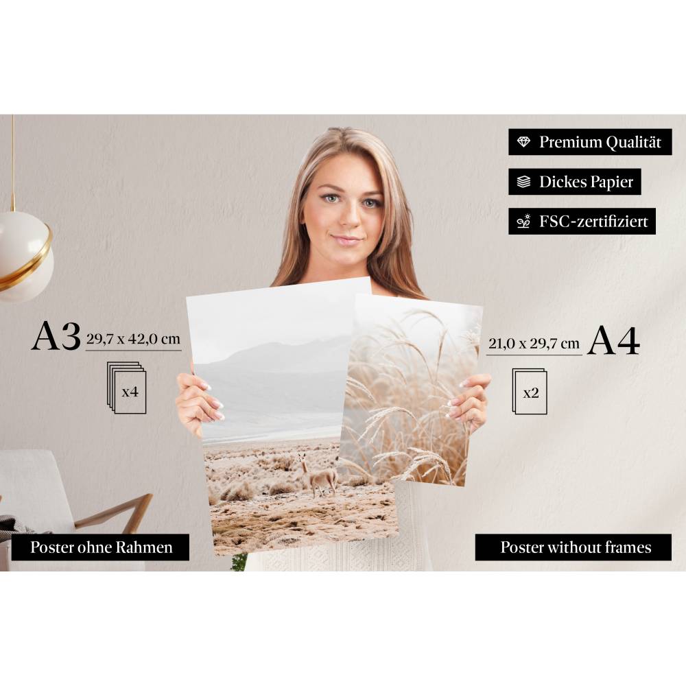 Papierschmiede® Mood Poster Set Herfst | 2x A4 en 4x A5