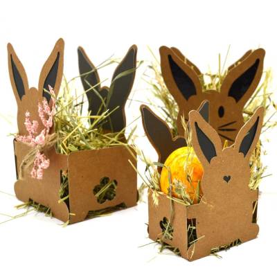 Plotterdatei Hase Hasen zum Befüllen Geschenkverpackung