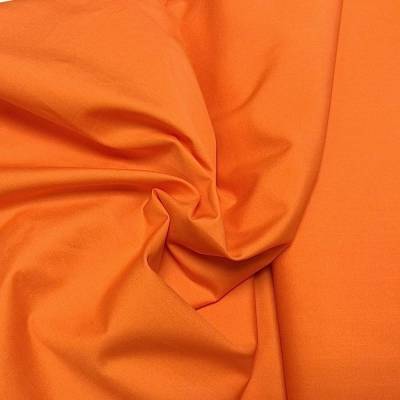 Popeline Baumwollstoff Orange – Leichter Stoff für sommerliche Kindermode & DIY