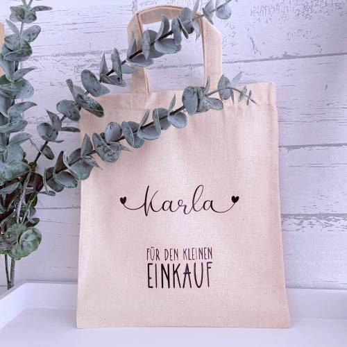 Baumwolltasche personalisierbar, Name, Baumwollbeutel, Shoppingbag