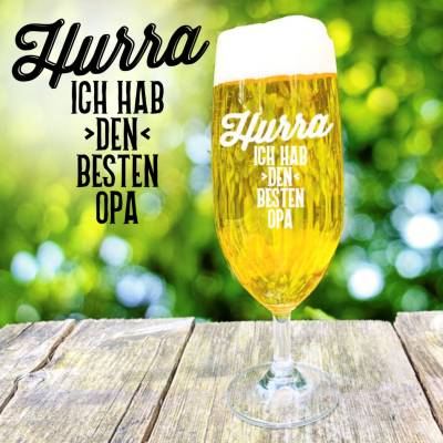 Bierglas Opa mit personalisierter Gravur Geschenk