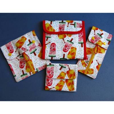 Tampontasche, Hygieneaufbewahrung, Bindentasche - Äpfel