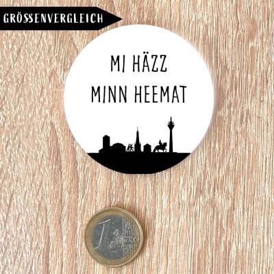 Mi Häzz minn Heemat Skyline Magnet