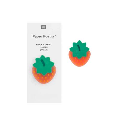 Radiergummi Erdbeere