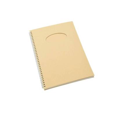 Notizbuch blanko A4 mit Ovalausschnitt
