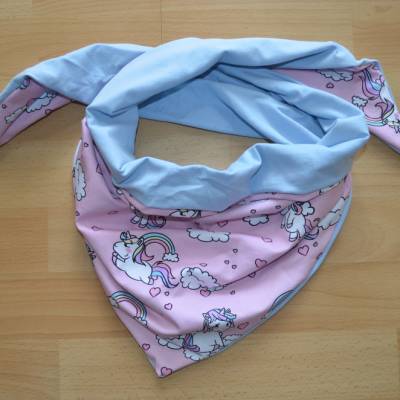 Kinder Halstuch Dreieckstuch Einhorn Unicorn 