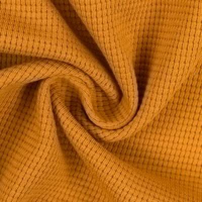 Waffeljersey Clarissa uni ocker