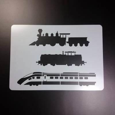 Schablone Eisenbahn Zug Lok Dampflokomotive Diesellok - BC23