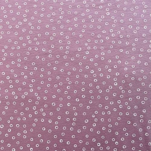 Jersey Kombistoff, Kreise auf rosa