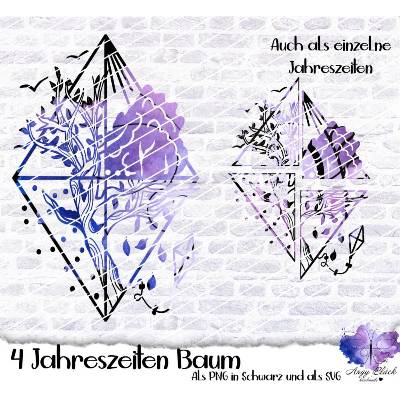 Foliendatei 4 Jahreszeitenbaum, SVG/PNG