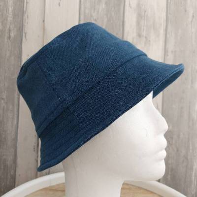 Fischerhut Jeansstoff KU 54-55 uni 