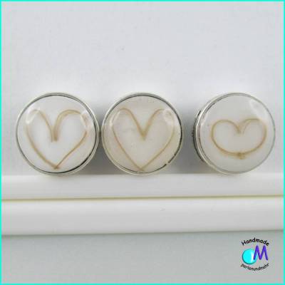 Tierhaarschiebeperle  Tierhaarschmuck mit Haaren  von Ihrem Liebling HANDARBEIT Hochglanz versiegelt ART  HERZ