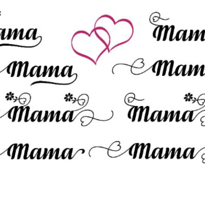 Plotterdatei Herz Mama perfekt SVG DXF PDF SVG