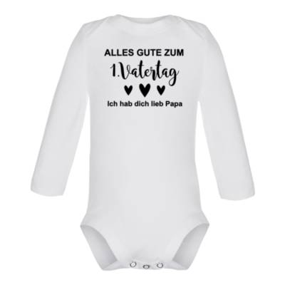 Babybody, Alles gute zum 1. Vatertag, Vatertag, Papa, Vater, Geburt, Geschenk
