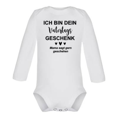 Babybody, Ich bin dein Vatertagsgeschenk, Vatertag, Papa, Vater, Geburt, Geschenk